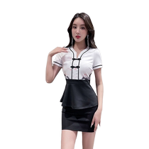 Foot bath technician work clothes female foot massage shop massage suit skirt slimming bath club health and beauty salon uniform