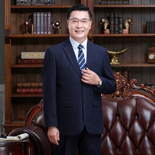 Мужской комплект для пожилых людей, пиджак классического кроя для отдыха, свадебное платье, 3 предмета, для среднего возраста