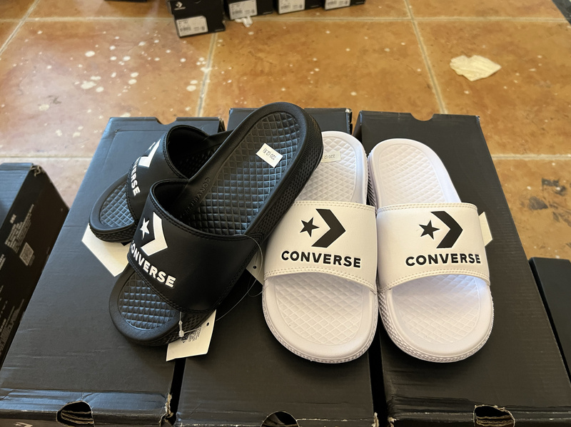 Converse Black and White Slippers 171215 171214