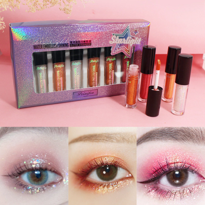 Penny Finn super flash liquid eye shadow diamond sparkling crystal glitter powder sequins brighten lying silkworm pearlescent burst monochrome net red