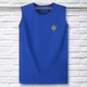 Áo thun cotton không tay in cờ nam cộng với phân bón để tăng vest thể thao rộng kích thước lớn cổ tròn áo vest đáy - Áo vest cotton áo vest da nam