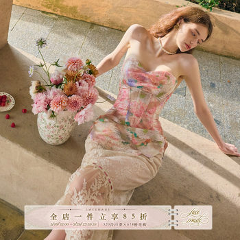ກະຈົກ lacemade titian, ສີນ້ໍາຕານຝຣັ່ງທີ່ຫວານແລະໂລແມນຕິກແບບ lacebone bra ແລະຊຸດກະໂປງສໍາລັບແມ່ຍິງ summer