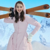 Бархатный клейкий рис, длинный съемный корсет с капюшоном, пуховик, утиный пух, длина макси