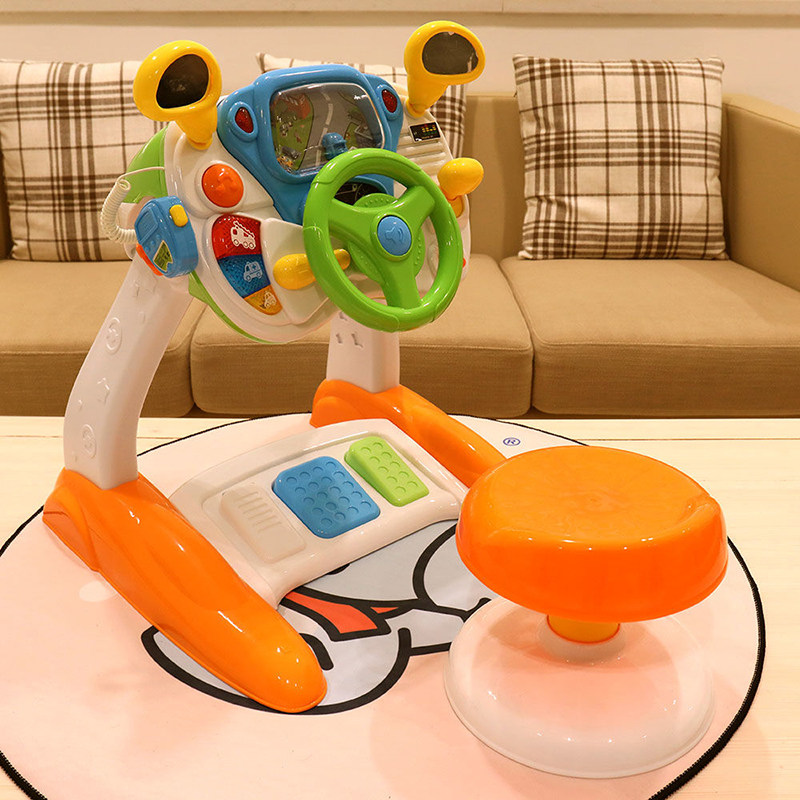 Cab simulation car baby steering wheel 3 young children simulate driving early education educational boy toys 1-6 years old
