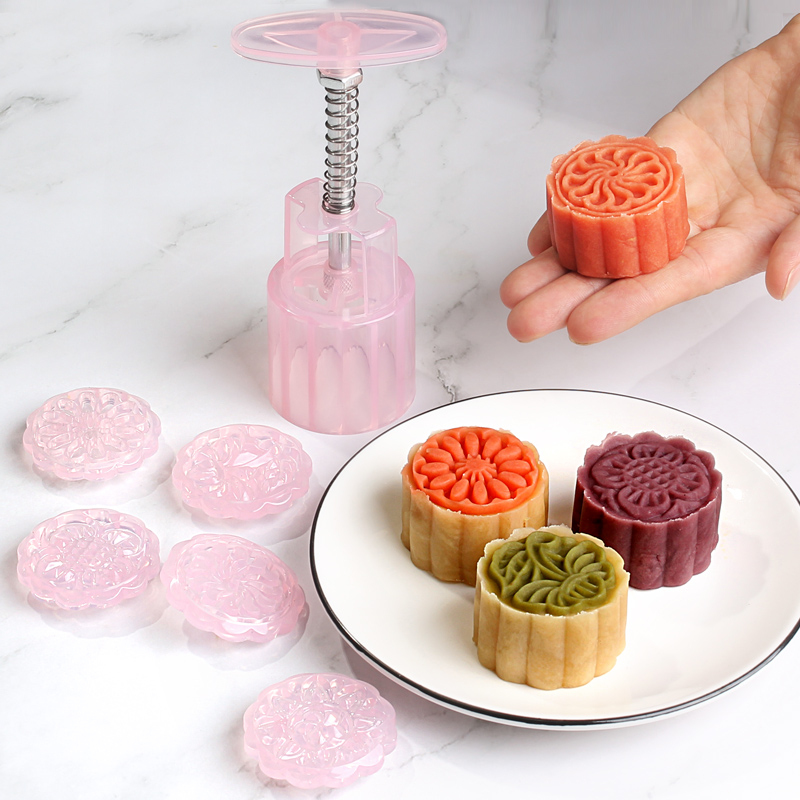 Moon cake mold green bean pastrie model printing non-sticky mid-autumn pastry dot flow chilled wide household bake grinding