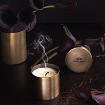 TATINE Scented Candle Soy Wax Natural Plant Essential Oil Handmade BRASS JAR
