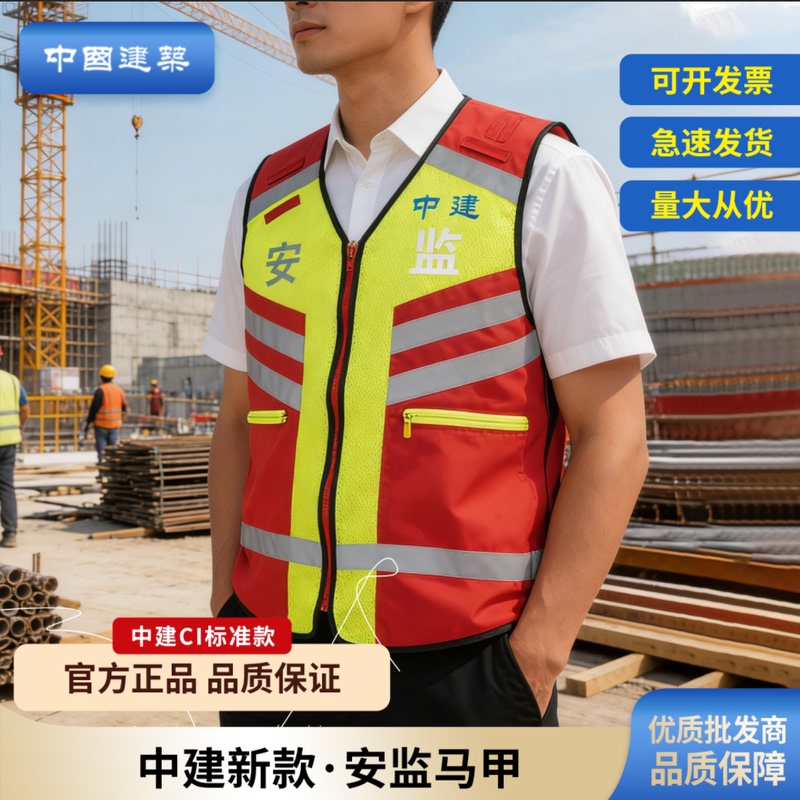 New Chinese Construction Safety Vest, New Workwear for Chinese Construction, Ci Construction Site Safety Protection Reflective Vest New Chinese Construction Safety Vest, New Workwear for Chinese Construction, Ci Construction Site Safety Protection Reflective Vest