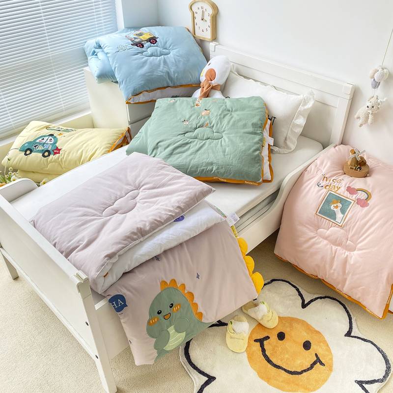 Children's class A cotton single-piece quilt cover kindergarten baby nap spring and autumn quilt core cotton quilt cover air conditioner 1 5 quilt