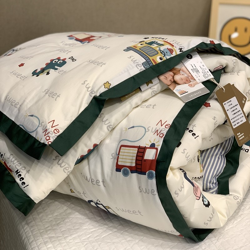 Class A 60 long suede cotton children Spring and autumn quilted by all-cotton kindergarten Soybean Warm Air Conditioning Quilt pure cotton thin quilt core-Taobao