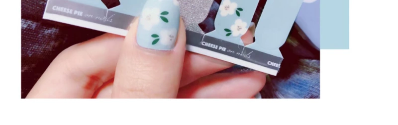 Jasmine Soufflé Nail Sticker Full Ins Floral Trẻ em Chống Thấm Nước Lâu Dài Phụ Nữ Mang Thai Có Thể Xé Phim Sơn Móng Tay - Sơn móng tay / Móng tay và móng chân