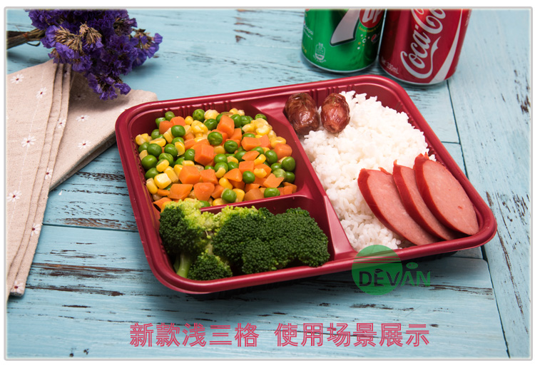 cà mèn hâm điện Hộp ăn trưa dùng một lần 3 ba lưới 4 bốn lưới 5 năm lưới đơn lưới 800ML hộp thức ăn nhanh gói hộp ăn trưa mang đi - Hộp cơm điện sưởi ấm 	hộp cơm điện bear dfh – s2123
