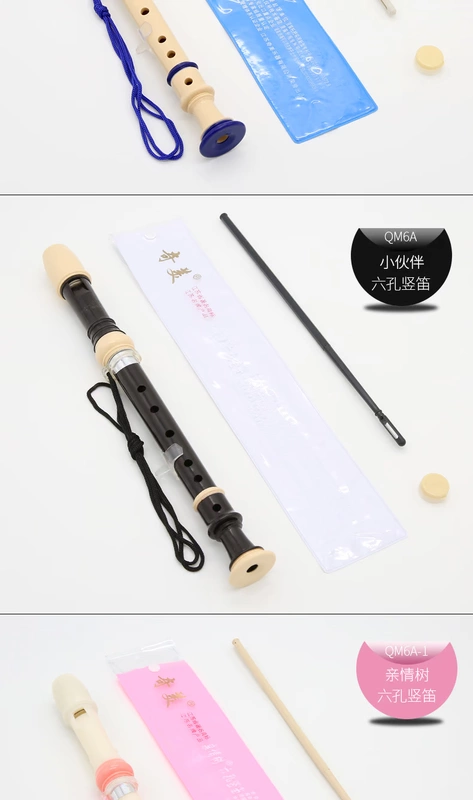 Chimei clarinet treble 6 lỗ clarinet sinh viên bán buôn trẻ em sáu lỗ clarinet người mới bắt đầu lớp học dụng cụ thổi - Nhạc cụ phương Tây