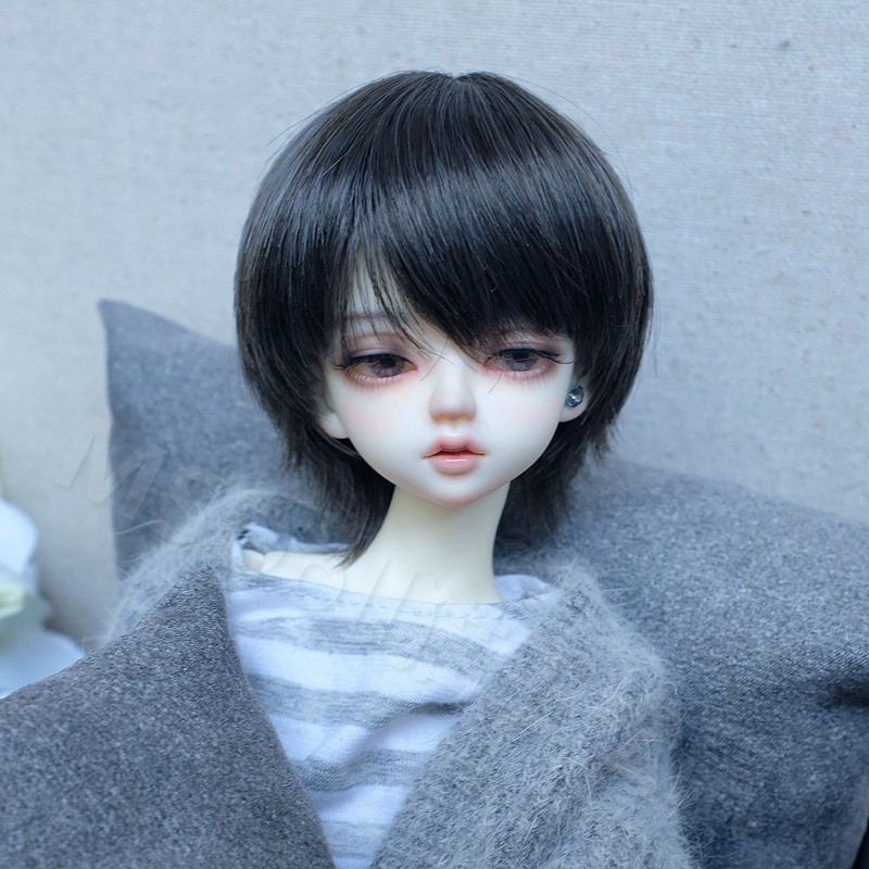 Elvis Squirrel Bjd/Sd Doll Wig 346 Points Men's Daily Short Hair with High Temperature Silk Fake Hair