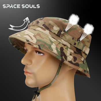 Summer visor fisherman hat men's tactical camouflage bunny hat