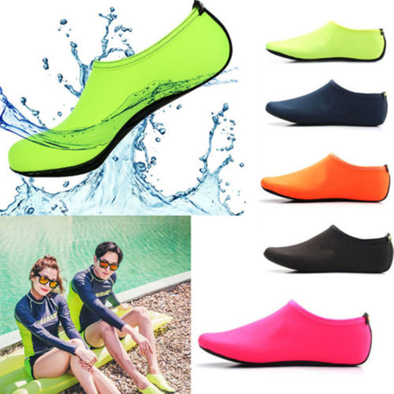 Beach shoes for women and men adult snorkeling shoes and socks non-slip soft bottom barefoot summer swimming quick-drying diving yoga upstream shoes and socks