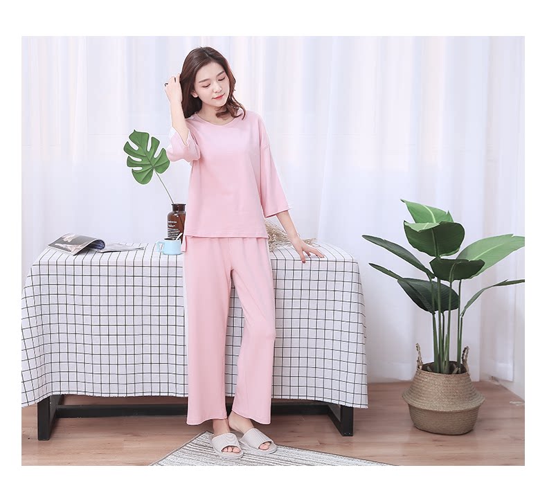 Pyjama pour femme en Coton à manches - Ref 2994594 Image 16