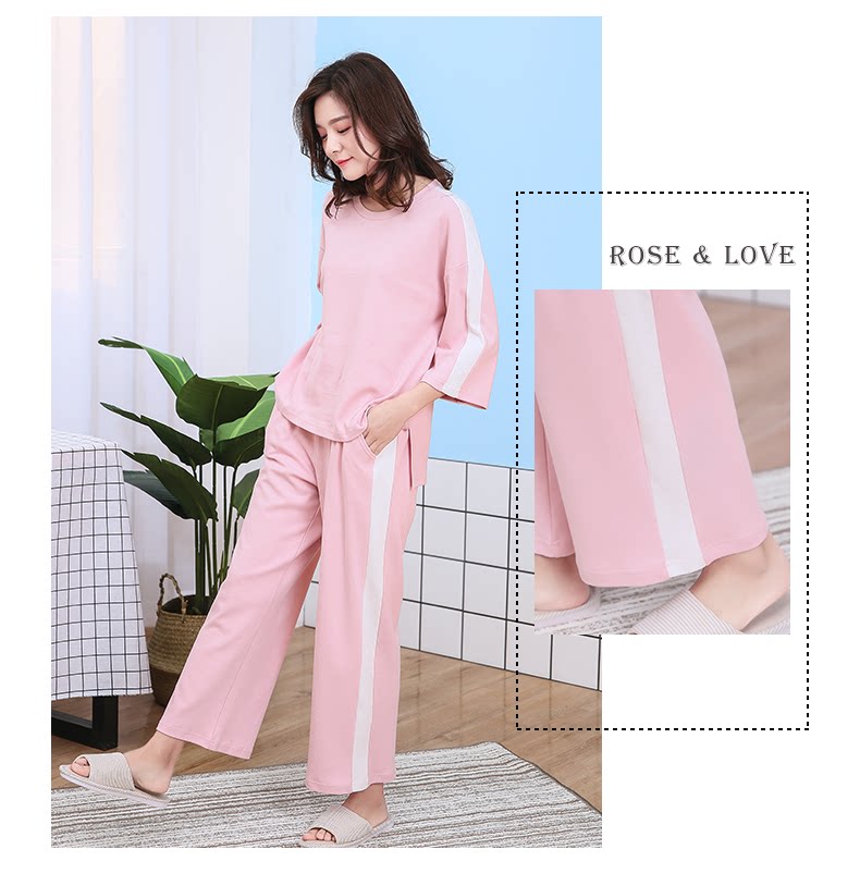 Pyjama pour femme en Coton à manches - Ref 2994594 Image 15