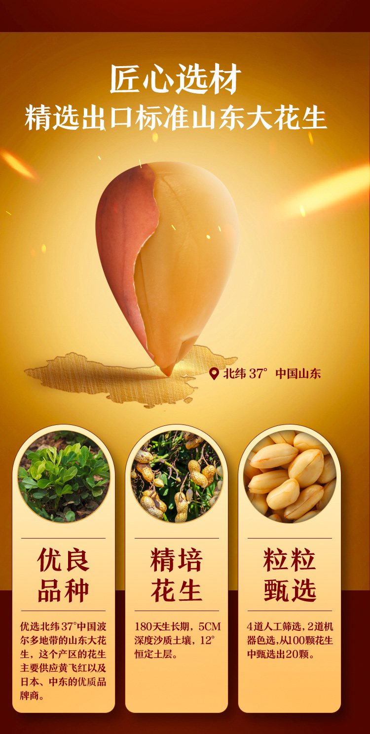 类目第一 黄飞红 麻辣花生米188g*3袋 图4