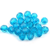 18mm Transparent Corner Beads Handmade Diy String Beads Loose Bead Door Curtain Ornament Accessories 32 Cut-section Bead Beads beads