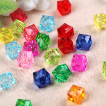 Beads Loose Bead Tissue Box Material Transparent Square Beads 10mm Acrylic Diy Strings Beads Jade Cabbage Fruit Tray One Catty