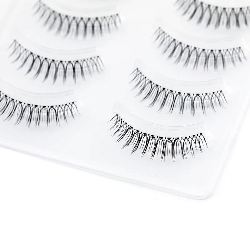 Tháng công chúa mài lông mi giả siêu nhiên Trang điểm nude thực tế đồng bằng nửa mí mắt mới bắt đầu N12 - Lông mi giả mi giả gân trong