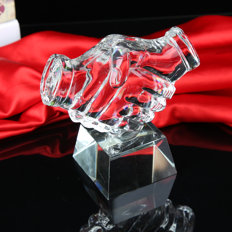 Yuxin YUXIN Crystal custom trophy lettering Enterprise prize souvenir spot Basic series cooperation trophy