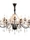 Moori Light House Crystal Chandelier for Living Room, Dining Room, Bedroom - French Retro Branch-Shaped Light Luxury and Elegant Lighting Fixture