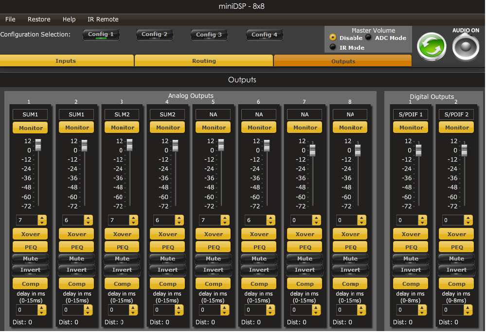 miniDSP Plug-in electronic digital processing divider software plug-in virtual 4x10 10x10