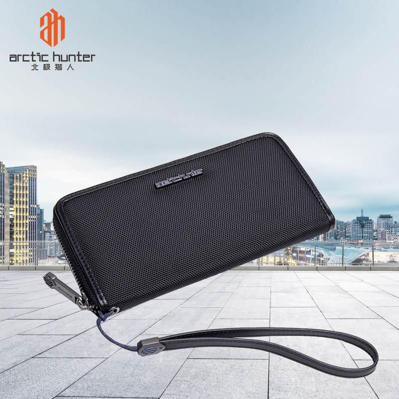 Arctic Hunters Men's Wallet Long Version Ultra Slim Youth Multi-Position Casual Leather Wallet Card Bag Individuality Wallet Q0011