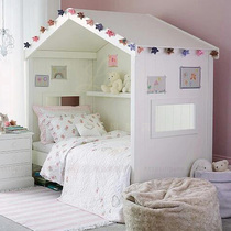 Childrens tree house bed princess bed European modern simple white house bed bed bed bed bed multi-function