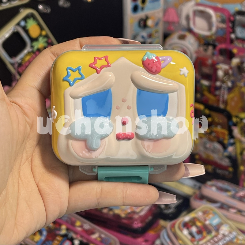 Uu Full of Crying Babies Crybaby Sad Club Hand-Painted Pill Box Jewelry Box Pure Handmade DIY Products Creative