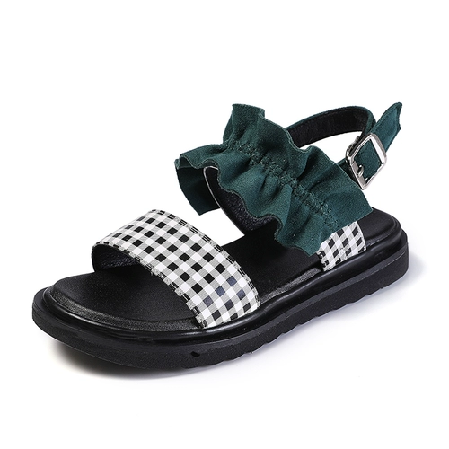 Летние модные мягкие сандалии, туфли для отдыха для принцессы, в корейском стиле, мягкая подошва, подходит для подростков