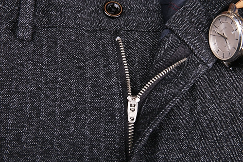 Мужские импортные шерстяные демисезонные универсальные удерживающие тепло штаны, свободный прямой крой