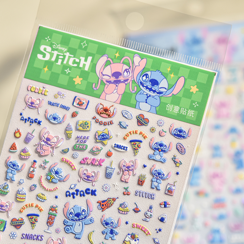 Disney Co-Branded Nail Stickers Stitch Cartoon Nail Stickers 2025 New Model