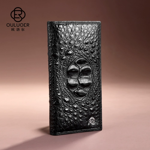 欧洛尔 Мужской длинный бумажник, маленькая сумка клатч, кошелек, Таиланд, из натуральной кожи