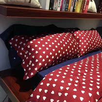 Simple spring summer autumn and winter four seasons love four-piece cotton princess wind quilt cover cotton sheets bedding