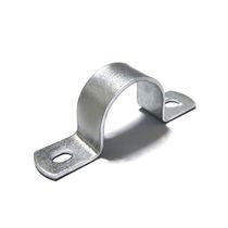 Thickened saddle card water pipe clamp semi-circular clamp wall floor pipe U-shaped clamp buckle galvanized