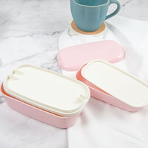 Japanese imported Japanese lunch box double lunch box packing box fat reduction fitness portable lunch box simple water cup kettle