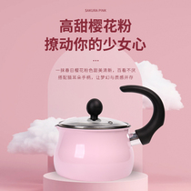 Japanese cat tail milk pot mini baby food supplement pot baby non-stick hot milk cooking pot instant noodle pot small soup pot