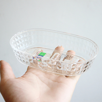 Japan imported soap box plastic drain soap box transparent face wash soap box creative handmade soap box