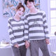 Cute couple pajamas for women spring, autumn and winter coral velvet suit flannel thickened home clothes for men 2024 new style