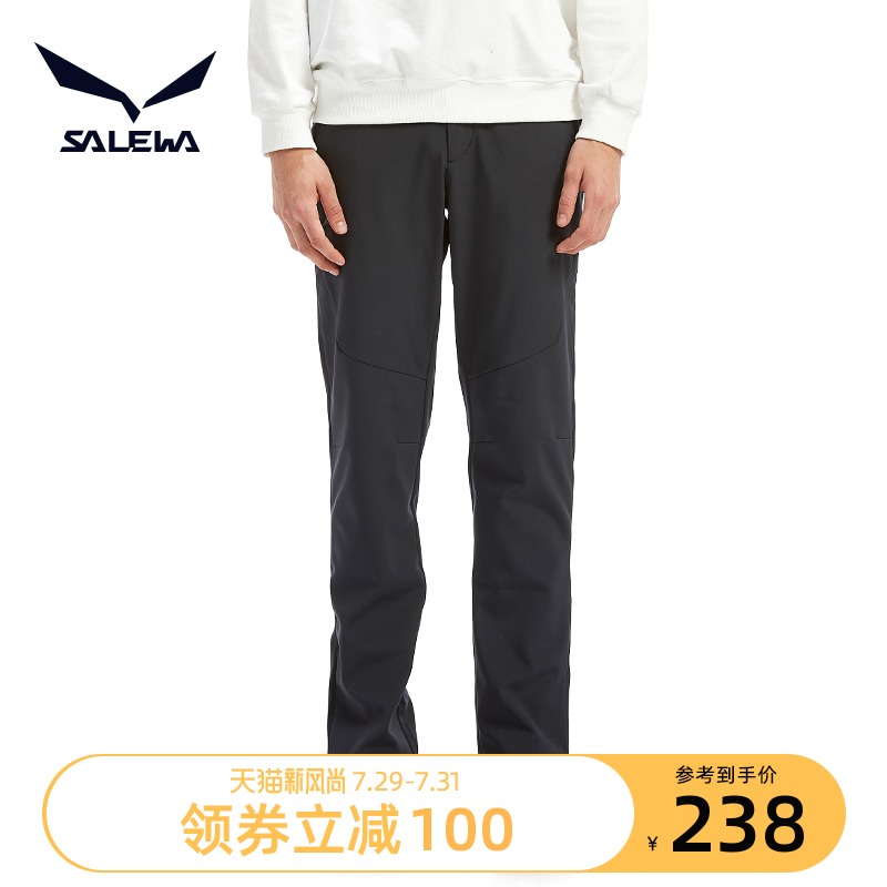 salewa outdoor soft shell assault pants men's and women's spring velvet windproof warm mountaineering sports pants