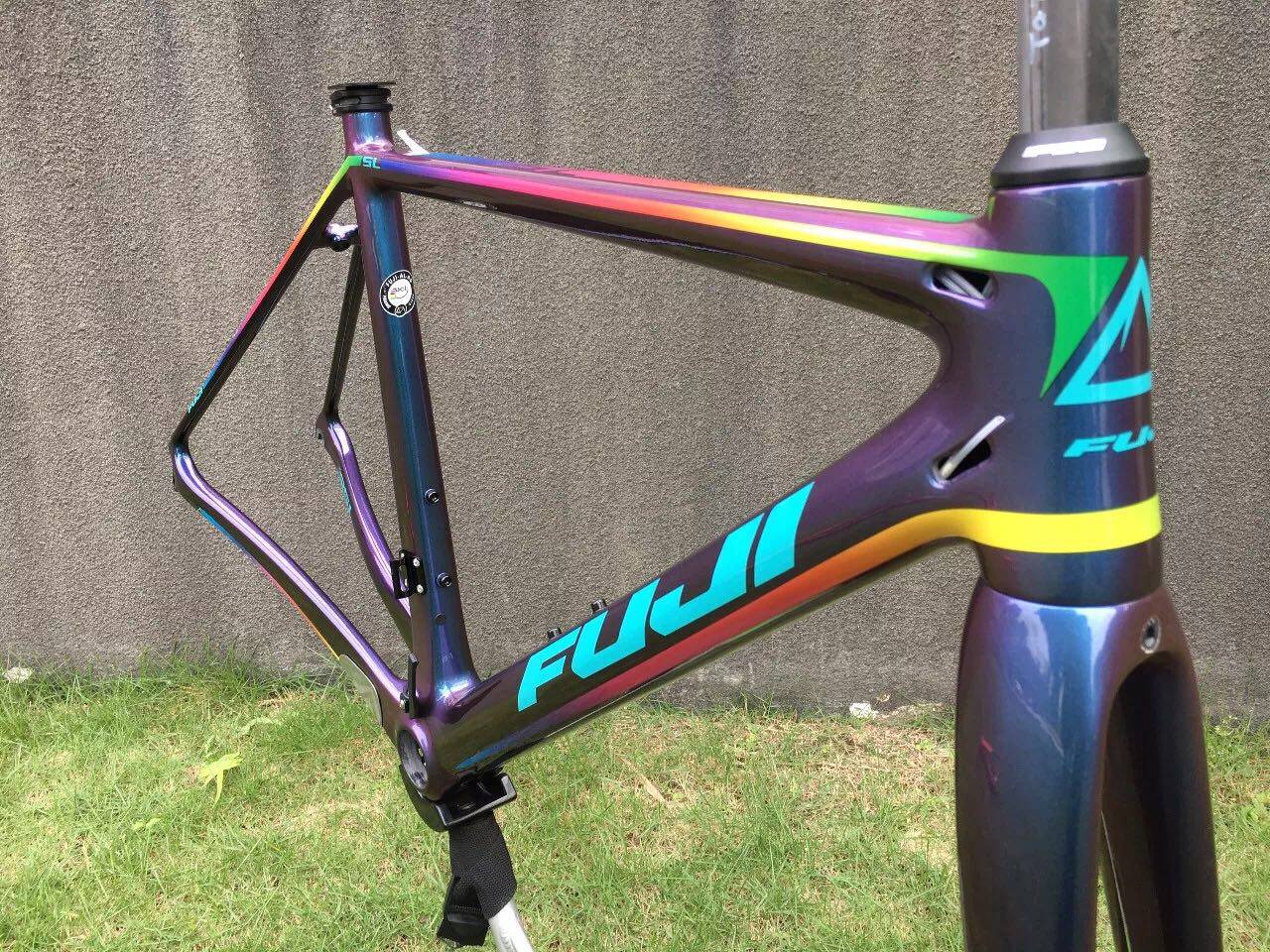 American FUJI SL3 LE FRAME GROUP BLUE COLOR RED CHAMELEON CARBON FIBER FRAME 900g ROAD CAR
