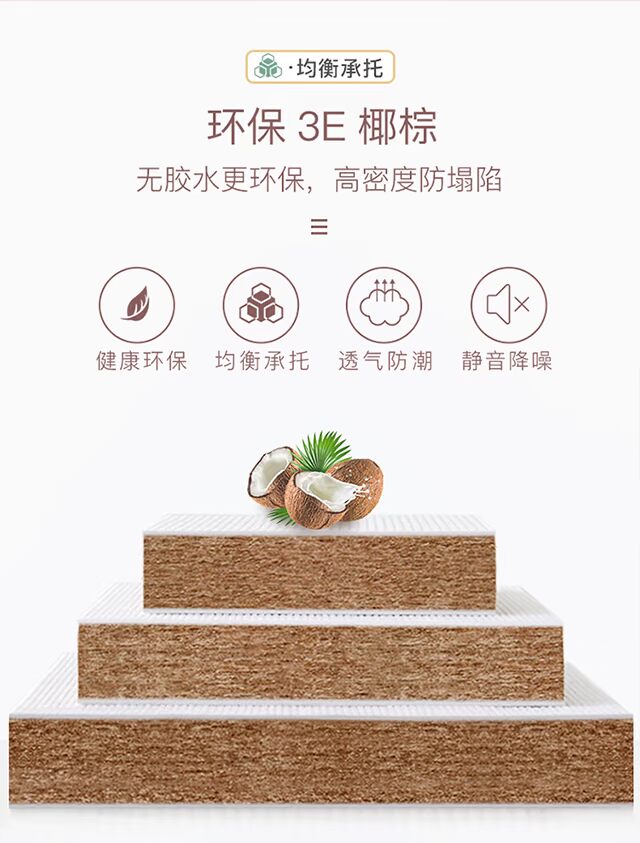 3e xơ dừa nệm 15 / 20cm mat tùy dày của bất kỳ nệm kích thước mủ 1,2m cứng tùy chỉnh cũ - Nệm nệm lò xo
