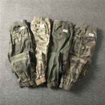 Europe and the United States slim small pants Camouflage pants overalls Military pants pants casual drawstring pants boys sports pants tide