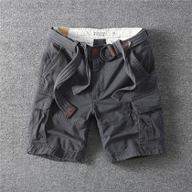 European and American retro mens outdoor loose multi-pocket sports camouflan tooling shorts shorts 50% mid-pants summer