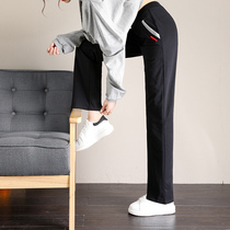 Sports Pants Woman Spring Autumn Slim straight cylinder loose casual pants 2022 new high waist wide leg Conspiculean Pituitary Pants