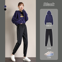 Sports pants woman loose bunches for spring and autumn slim 2021 new Harun casual female pants show slim 100 hitch surge