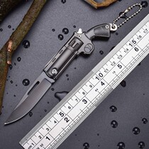Mini sharp folding knife High hardness portable knife self-defense keychain portable folding knife Outdoor pocket self-defense knife