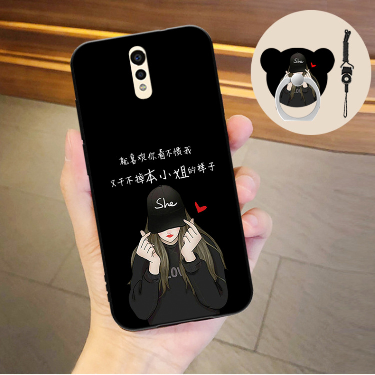 Vỏ điện thoại di động Vivoxplay6 Xp1ay6L nam viv0xpay màn hình bài hát xpaly6 ring x6ply nữ vox drop xplay6s dễ thương vi0v xpaly6a bảo vệ VIVOXply6 - Nhẫn nhẫn vàng tây